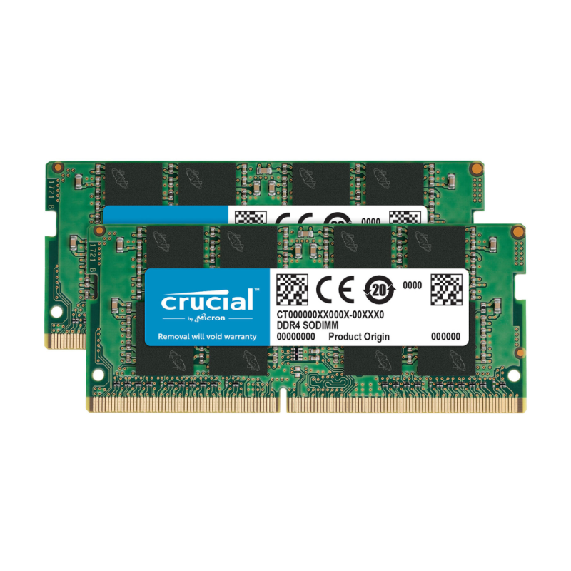 Kit de Mémoire Crucial 64 Go (2 x 32 Go) Ordinateur Portable - DDR4 3200 · Smarty Paris